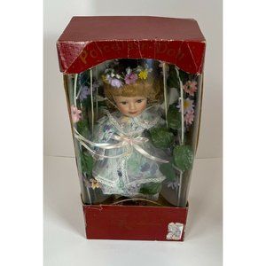 Swan Collection Girl Porcelain Doll Swing Arch